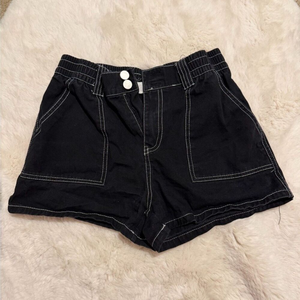 Full Tilt 100% cotton black cargo shorts